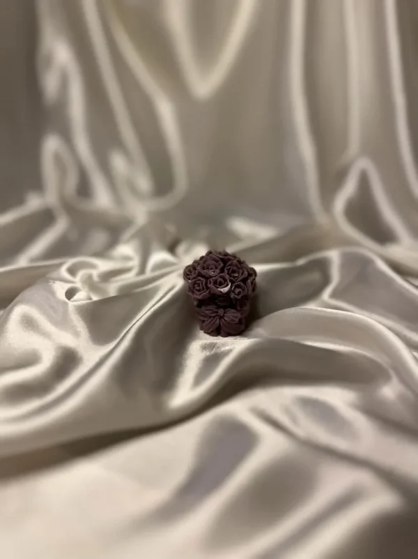 شمعة باقة ورد